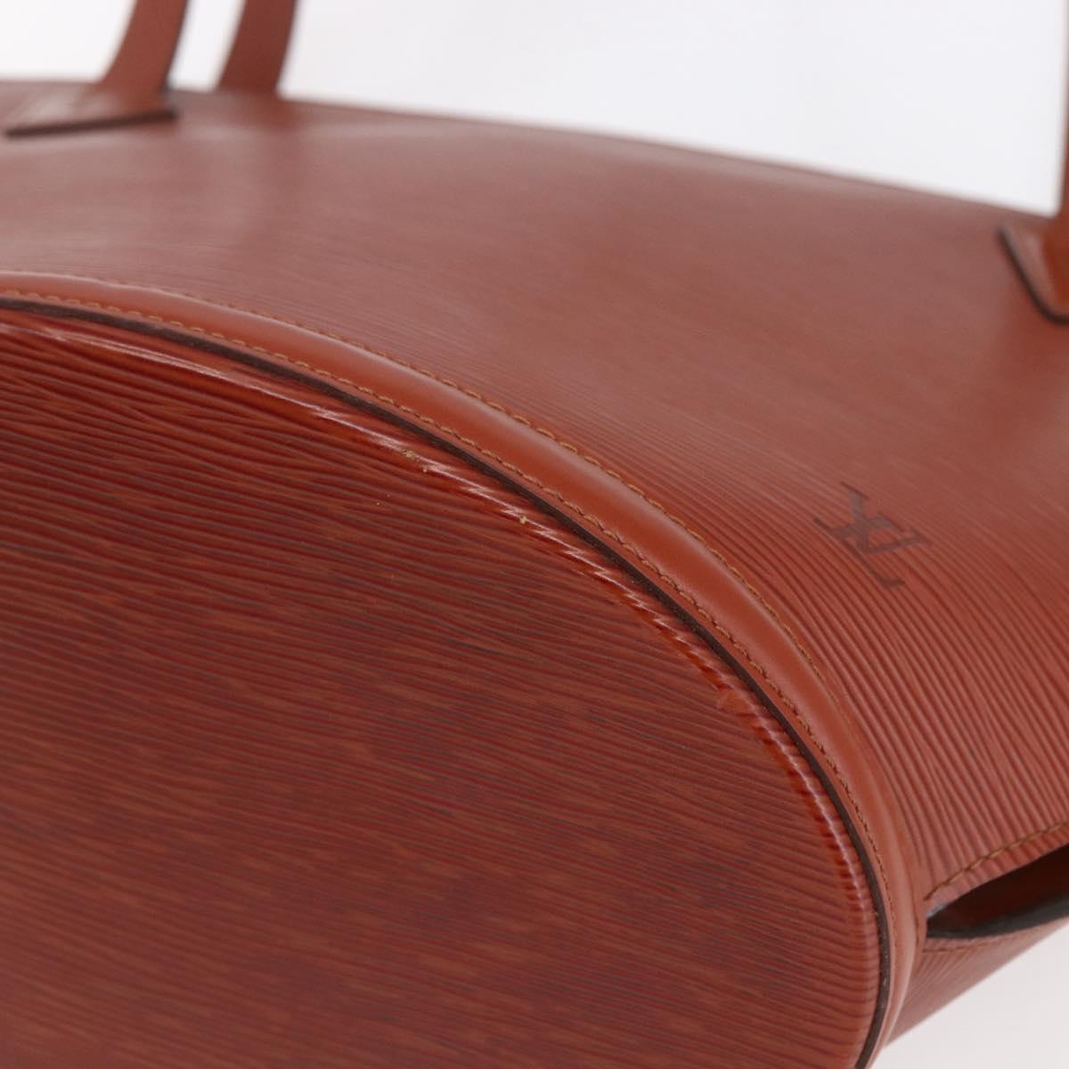 LOUIS VUITTON Epi Saint Jacques Shopping Shoulder Bag Brown M52263 Auth SW1782