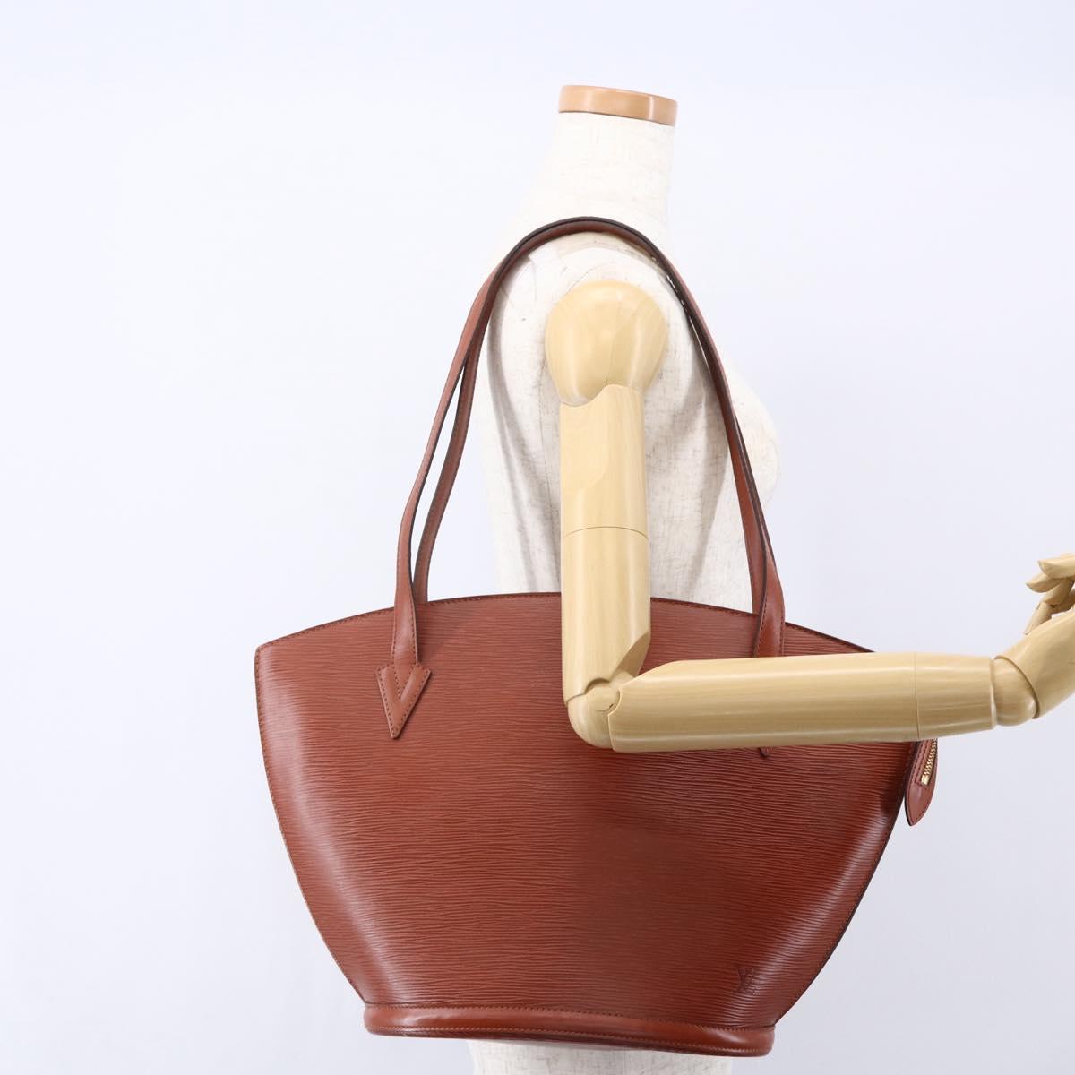 LOUIS VUITTON Epi Saint Jacques Shopping Shoulder Bag Brown M52263 Auth SW1782