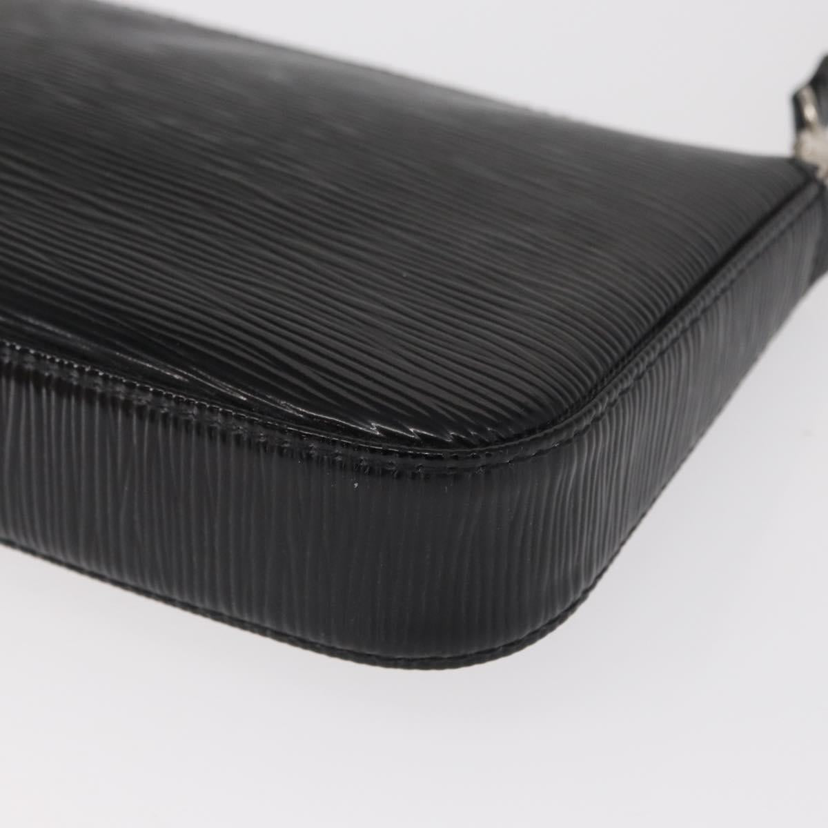 LOUIS VUITTON Epi Electric Pochette Accessoires Pouch Black M4080N Auth SW1783