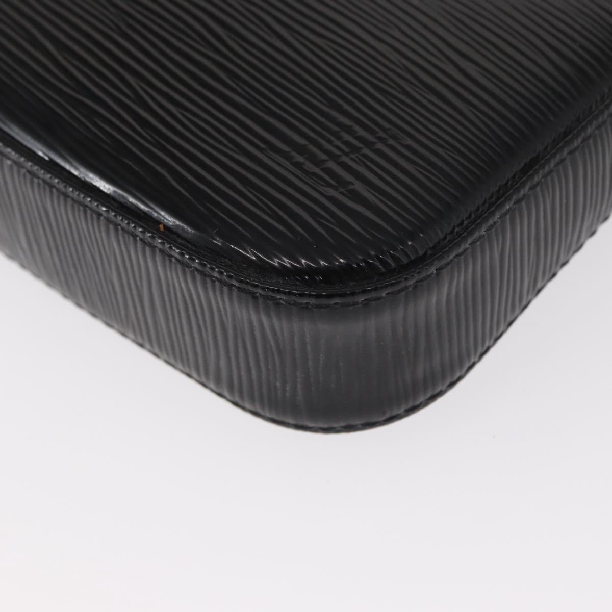 LOUIS VUITTON Epi Electric Pochette Accessoires Pouch Black M4080N Auth SW1783