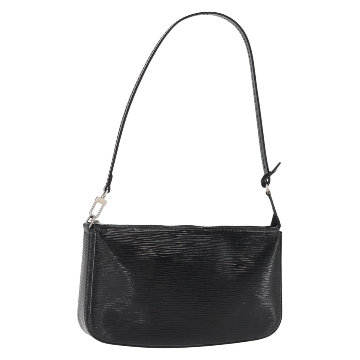 LOUIS VUITTON Epi Electric Pochette Accessoires Pouch Black M4080N Auth SW1783