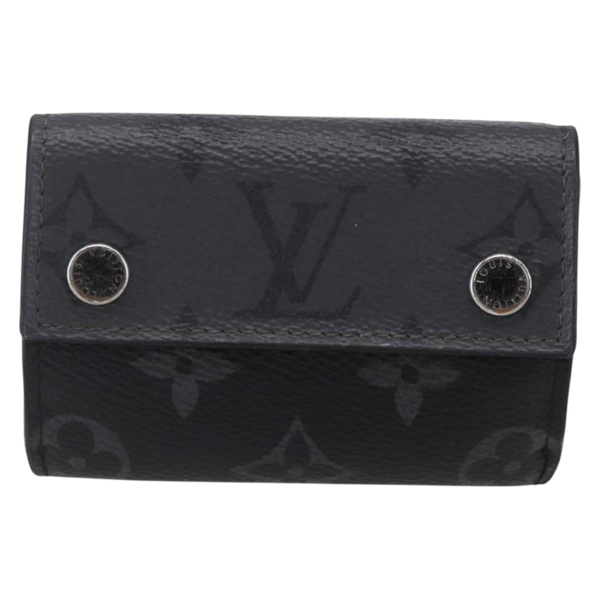 LOUIS VUITTON Eclipse Reverse Discovery Compact Wallet M45417 Auth SW1784