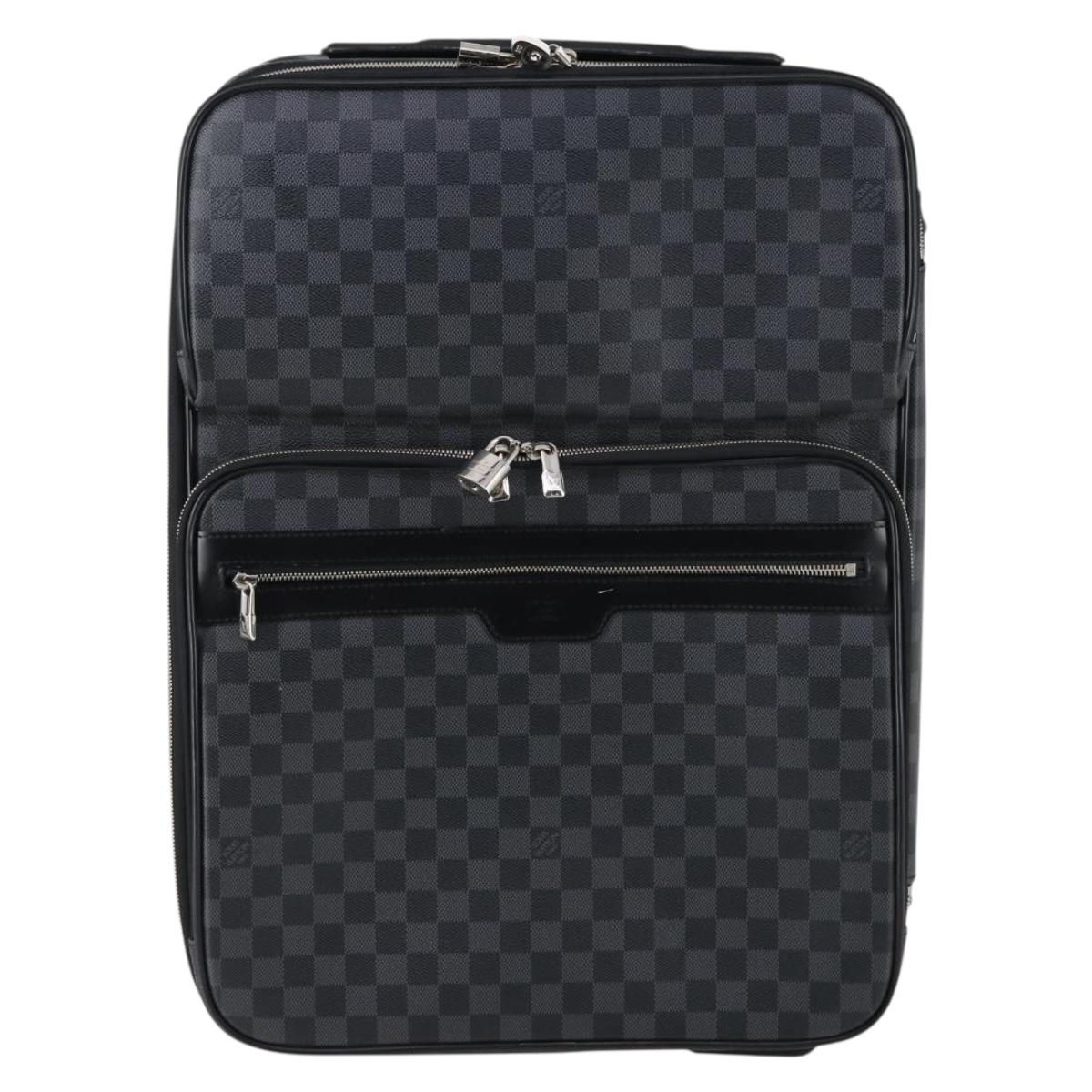 LOUIS VUITTON Damier Graphite Pegas 55 N23300 LV Auth SW1785