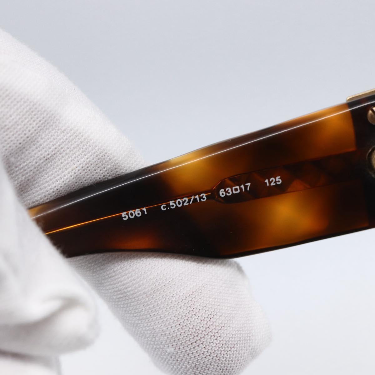 CHANEL Sunglasses plastic Brown CC Auth SW1806