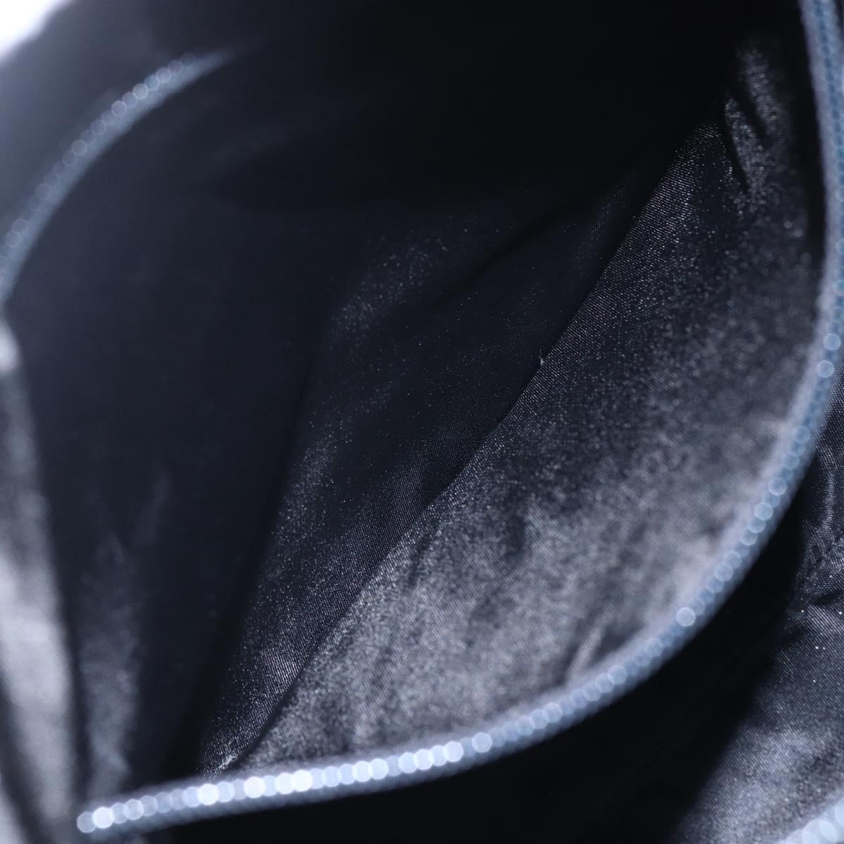 PRADA Shoulder Bag Nylon Black Silver Auth SW1836