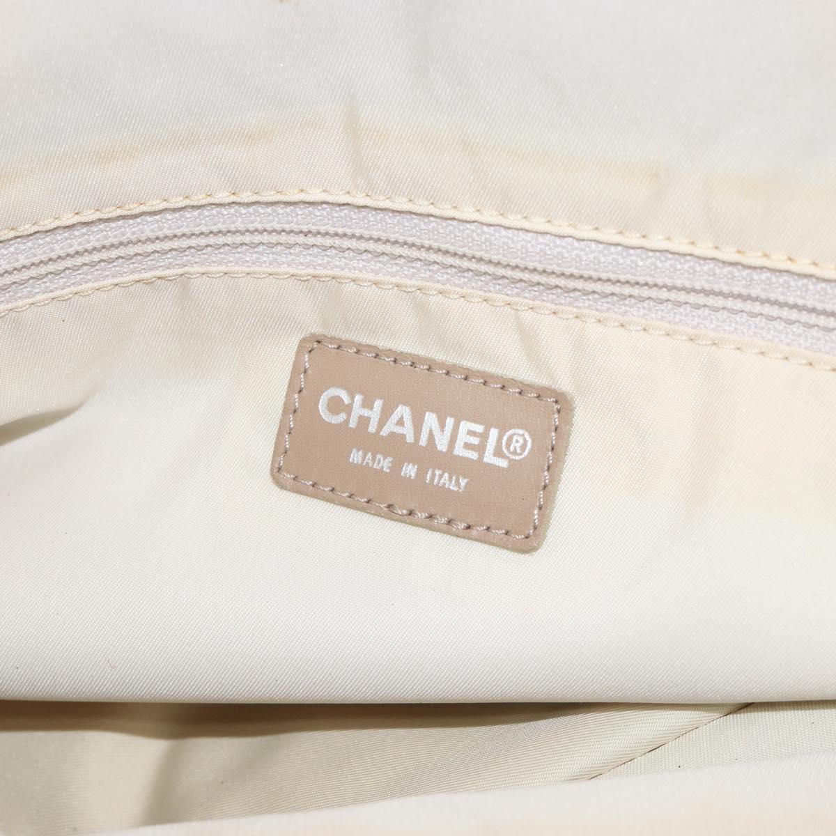 CHANEL New Travel Line Tote Bag Nylon Pink CC Auth SW1851