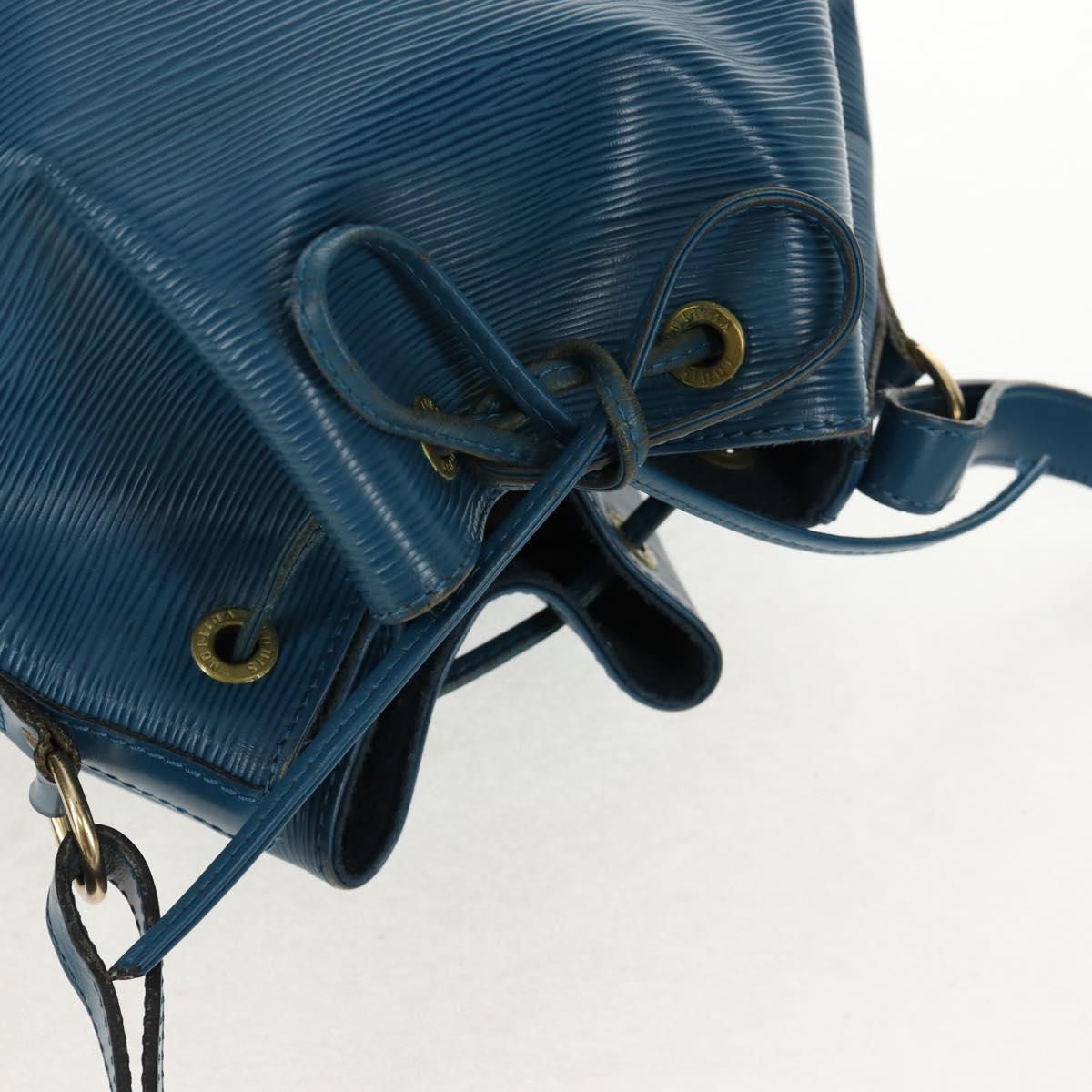 LOUIS VUITTON Epi Petit Noe Shoulder Bag Blue M44105 LV Auth SW1860