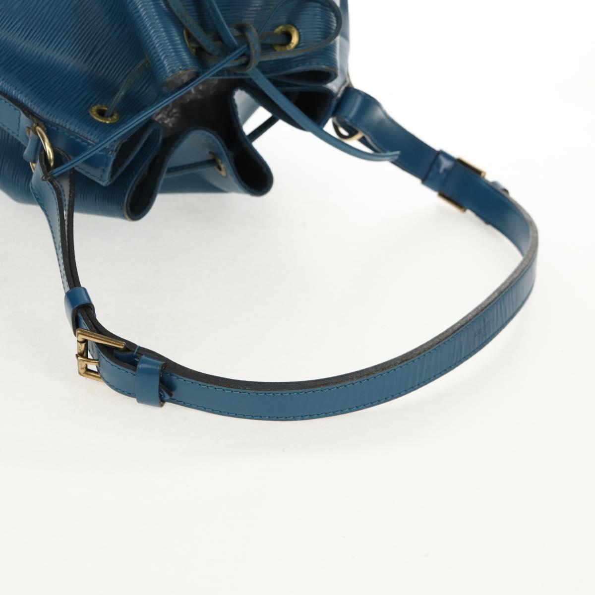 LOUIS VUITTON Epi Petit Noe Shoulder Bag Blue M44105 LV Auth SW1860
