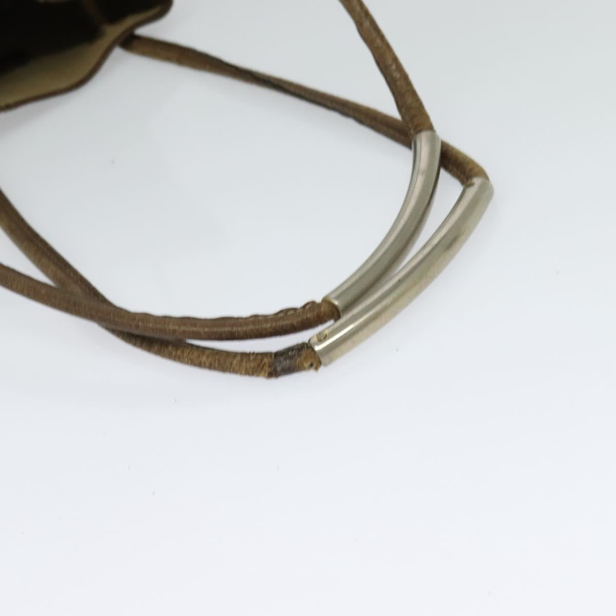 GUCCI GG Supreme Shoulder Bag PVC Beige Auth sw187