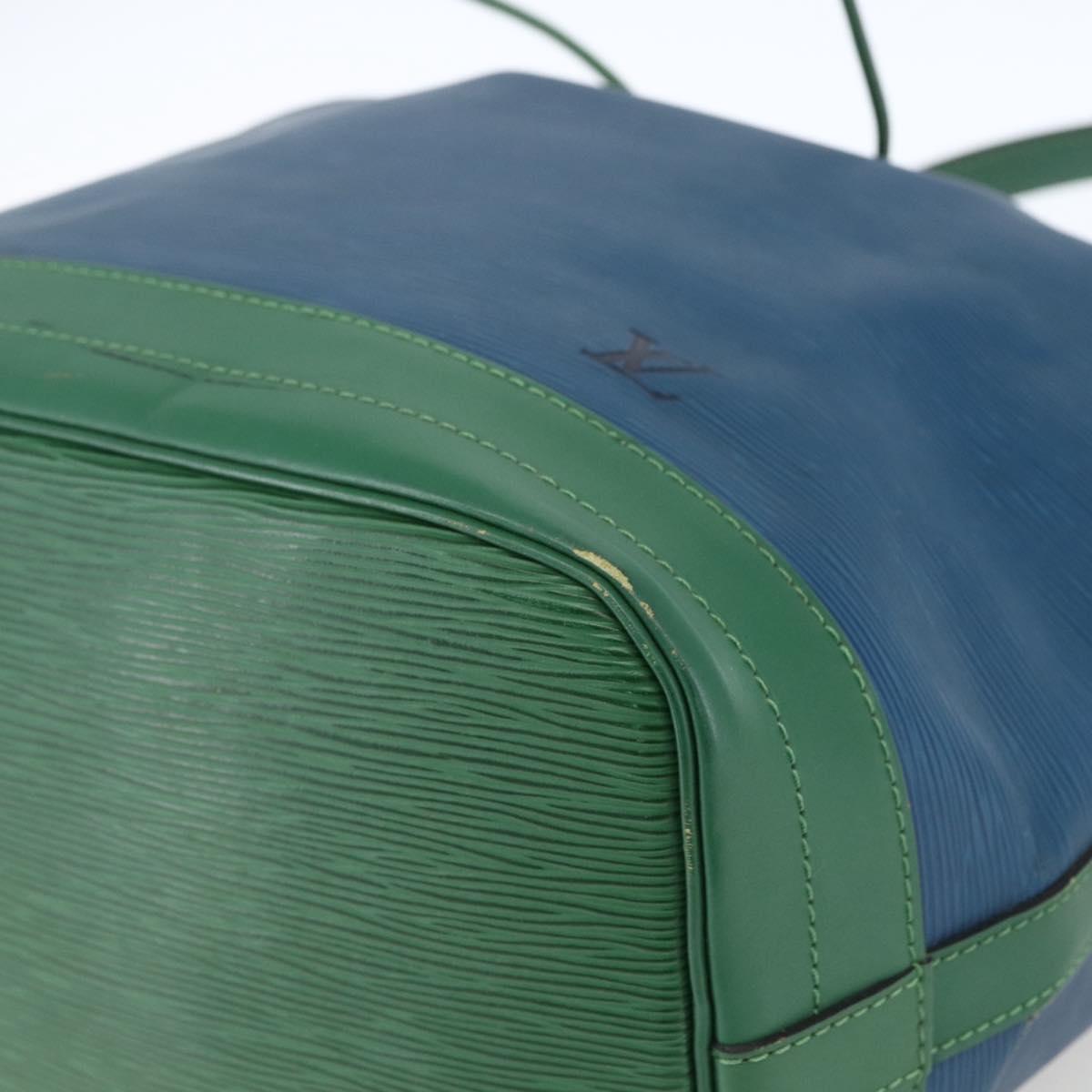 LOUIS VUITTON Epi Noe Shoulder Bag Bicolor Green Blue M44044 LV Auth SW1896