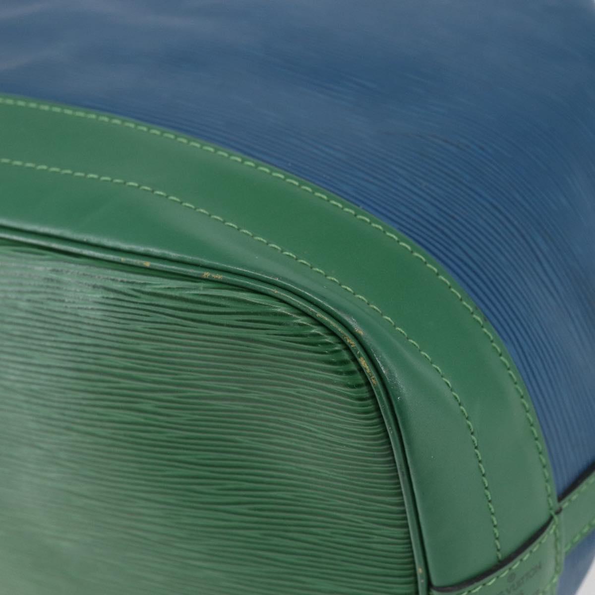 LOUIS VUITTON Epi Noe Shoulder Bag Bicolor Green Blue M44044 LV Auth SW1896