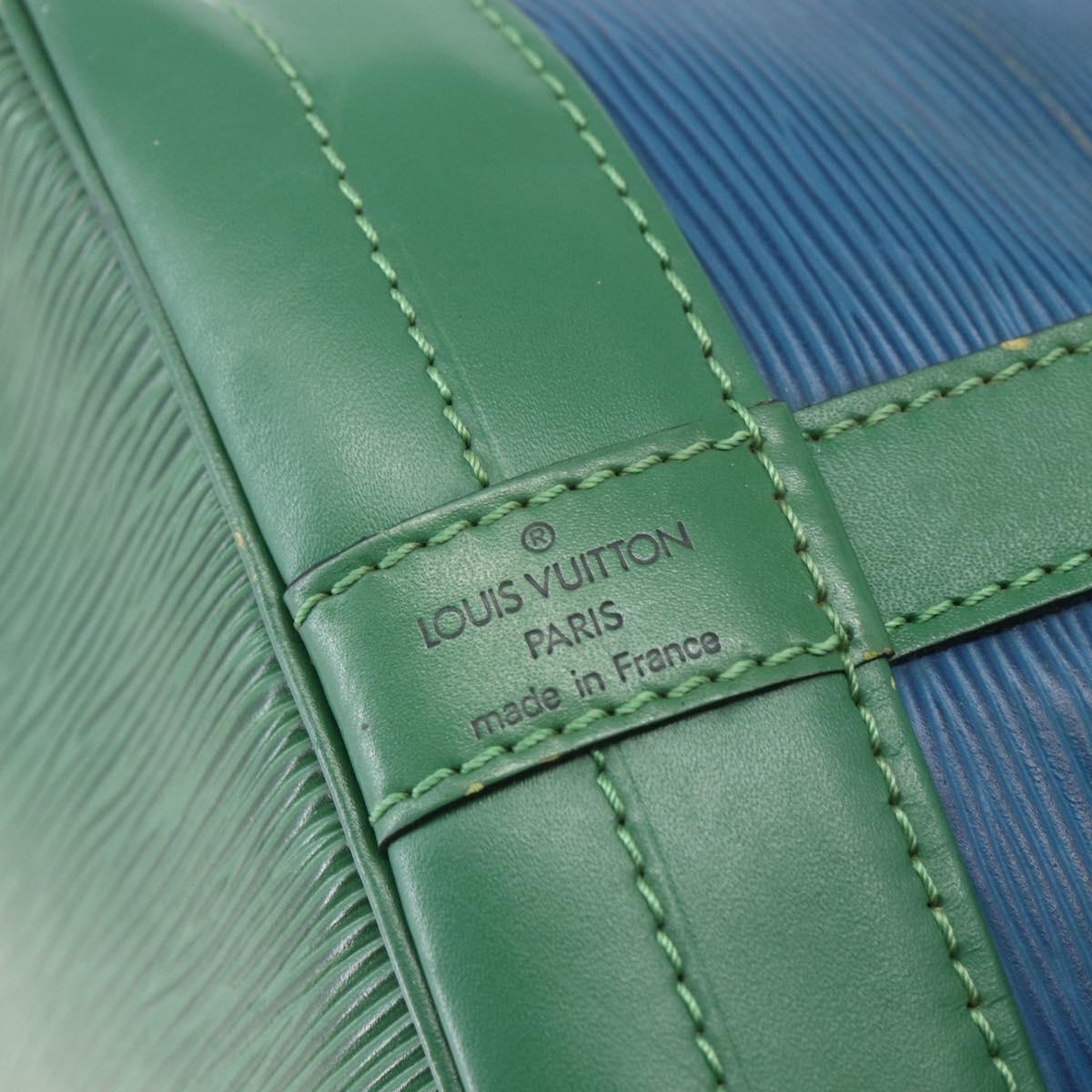LOUIS VUITTON Epi Noe Shoulder Bag Bicolor Green Blue M44044 LV Auth SW1896
