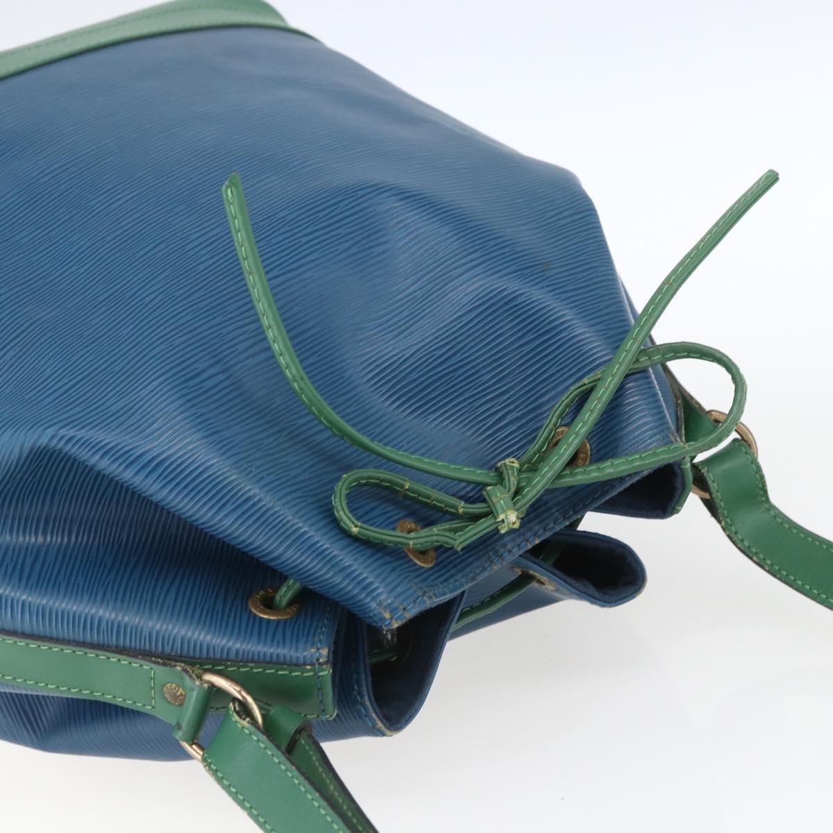 LOUIS VUITTON Epi Noe Shoulder Bag Bicolor Green Blue M44044 LV Auth SW1896