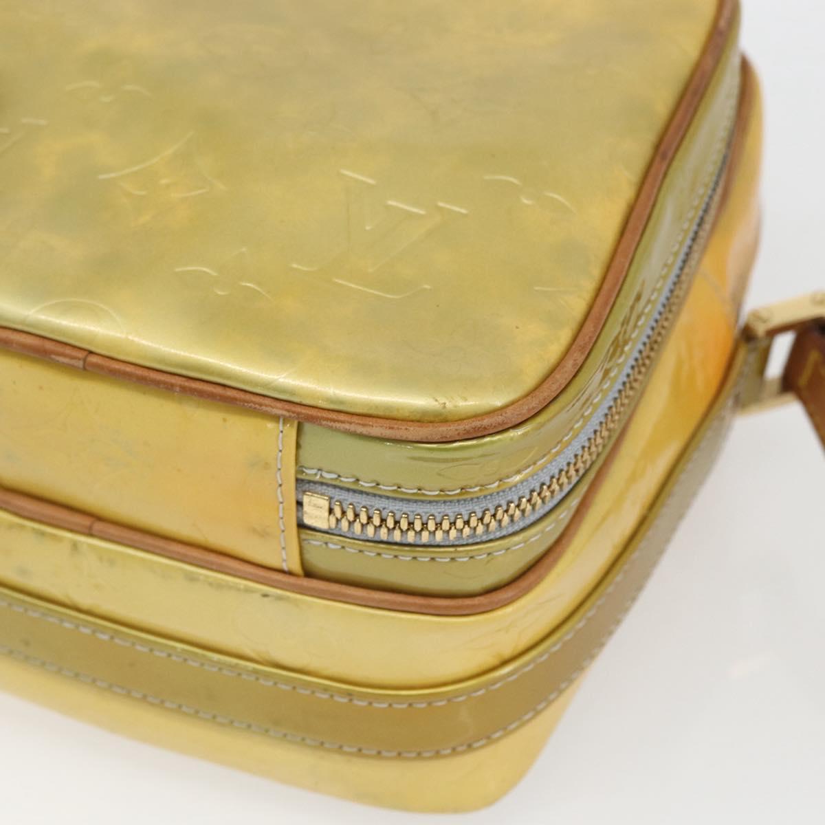 LOUIS VUITTON Monogram Vernis Wooster Shoulder Bag Gris M91036 LV Auth SW1897