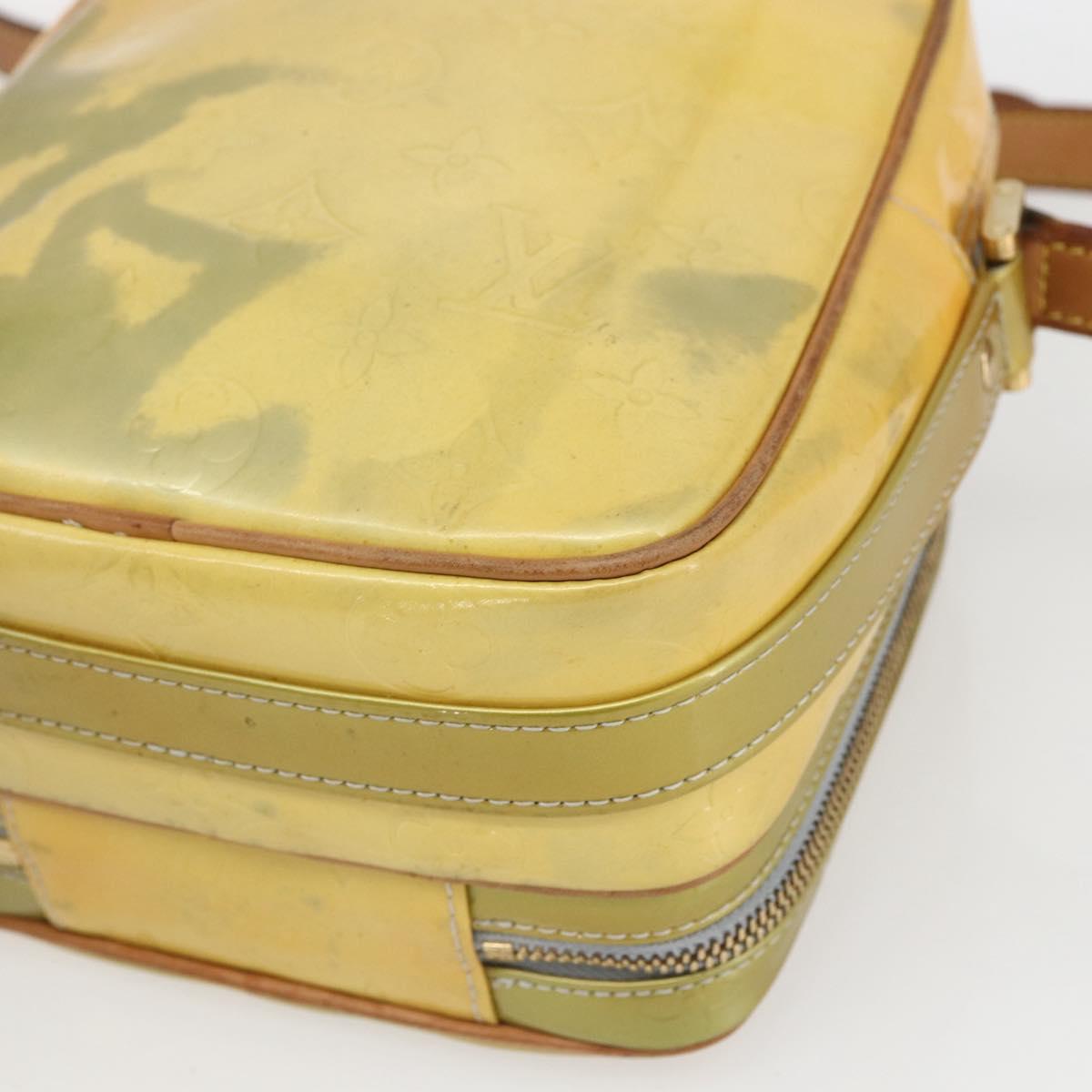 LOUIS VUITTON Monogram Vernis Wooster Shoulder Bag Gris M91036 LV Auth SW1897