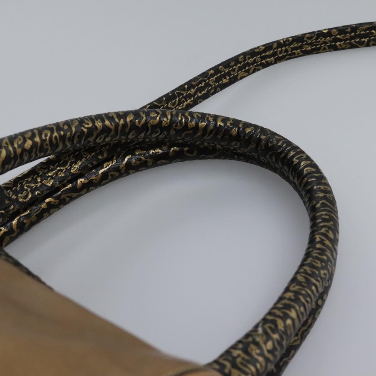 Chloe Hand Bag Leather 2way Gold Auth sw191