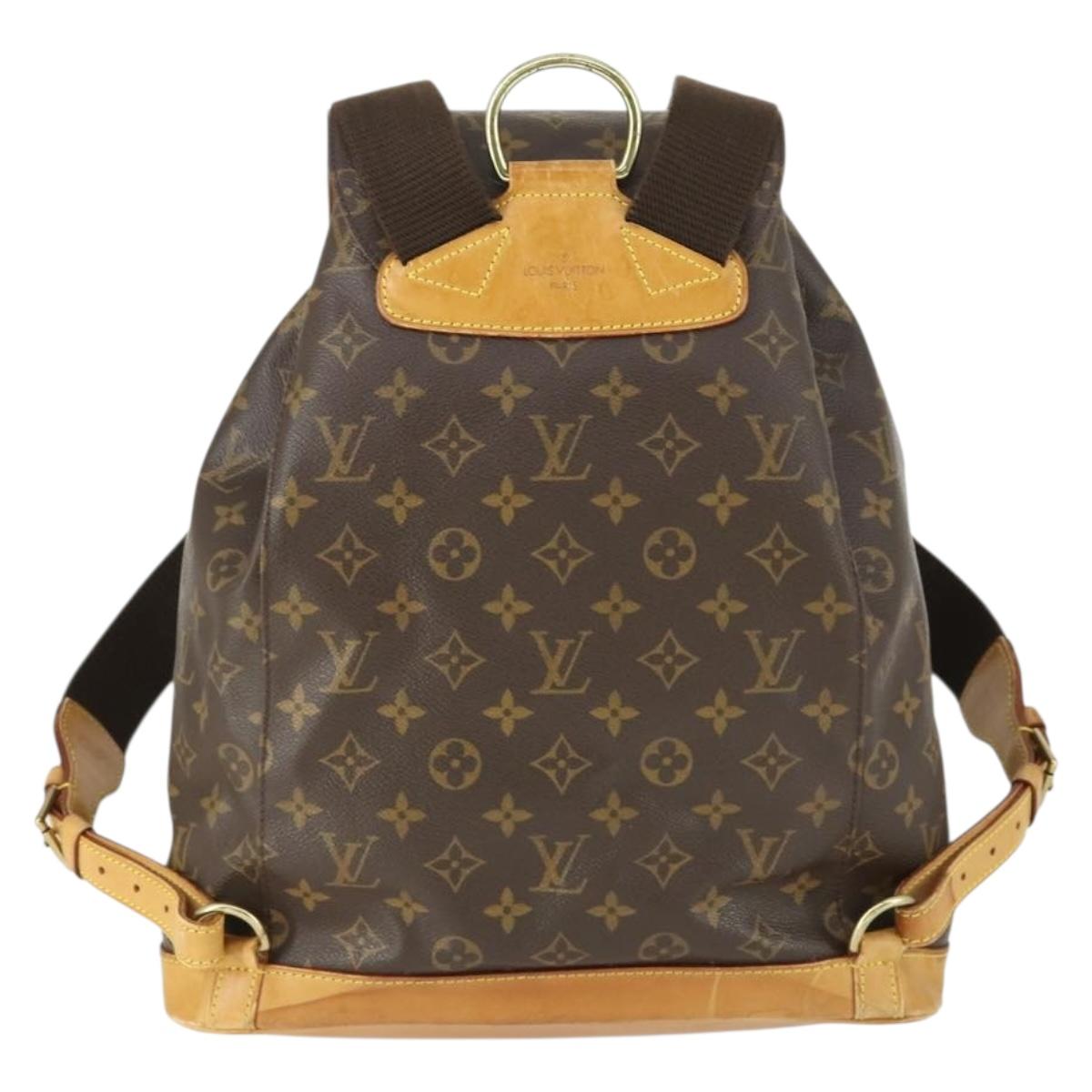 LOUIS VUITTON Monogram Montsouris GM Backpack M51135 LV Auth SW1914