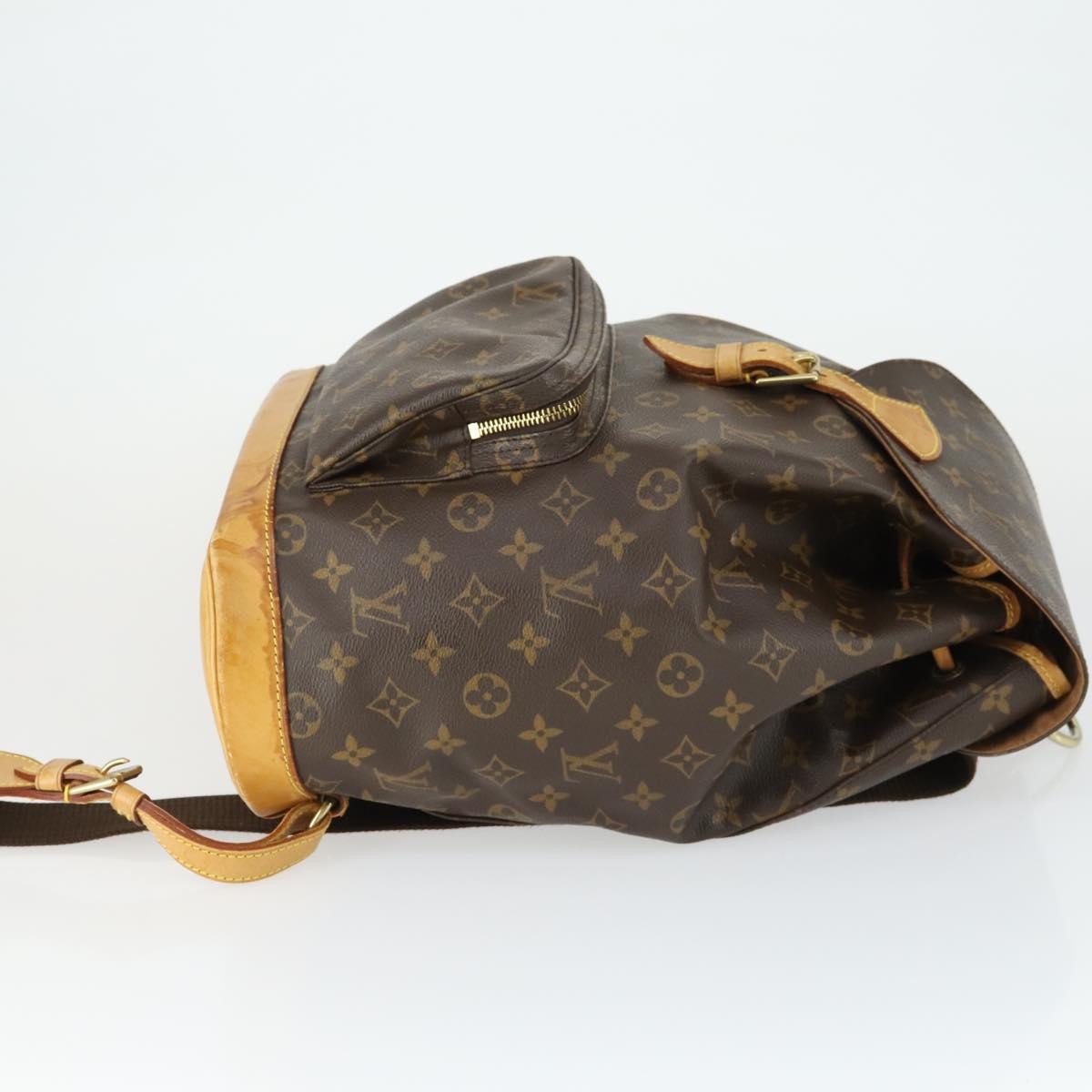LOUIS VUITTON Monogram Montsouris GM Backpack M51135 LV Auth SW1914