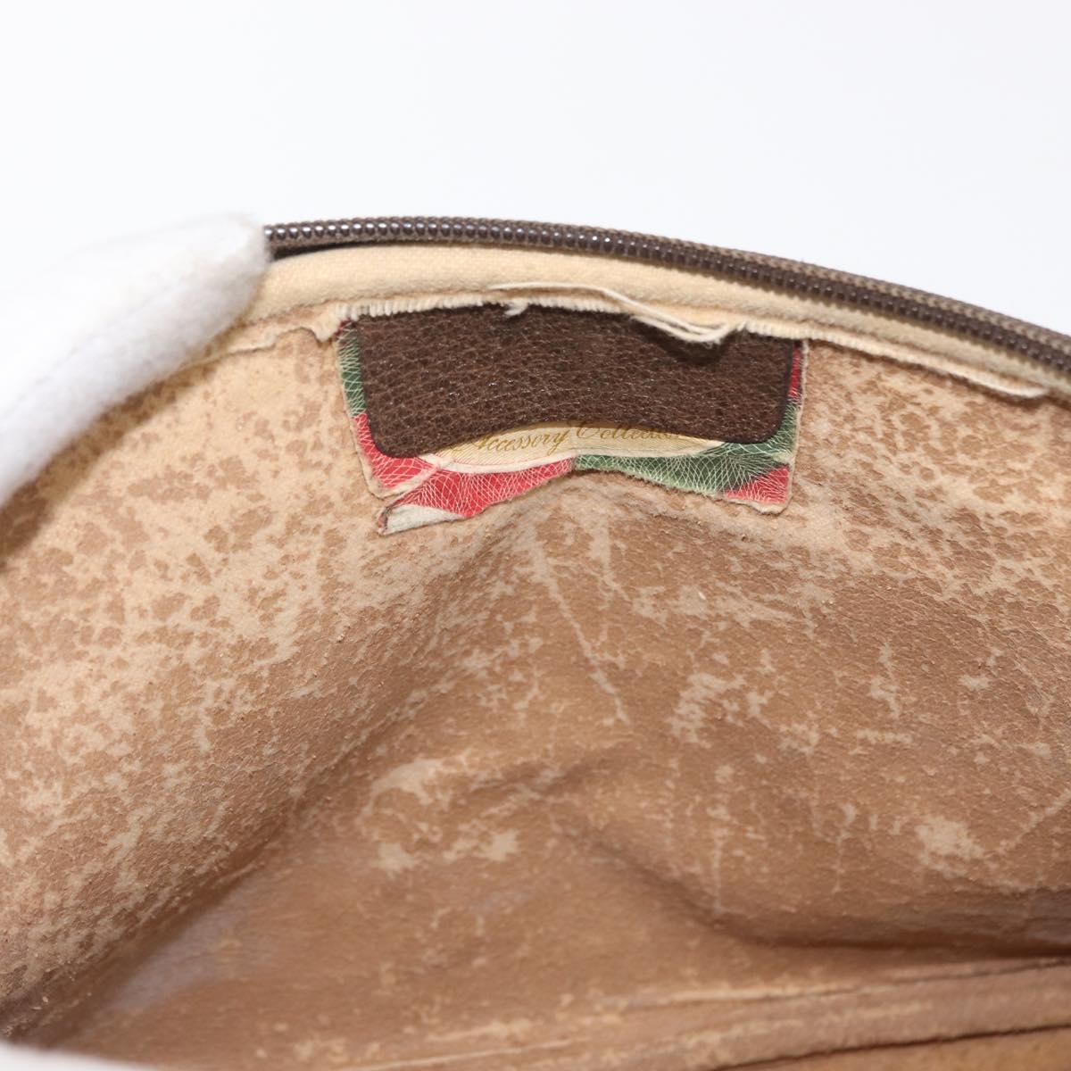 GUCCI GG Supreme Shoulder Bag PVC Beige Gold 56 02 068 Auth SW1918