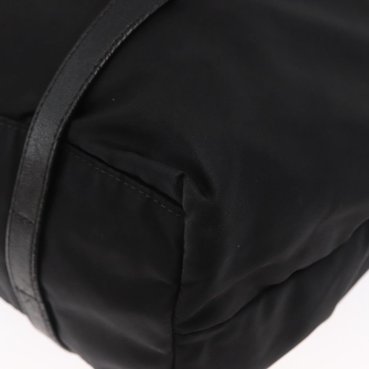 PRADA Shoulder Bag Nylon Black Silver Auth SW1943
