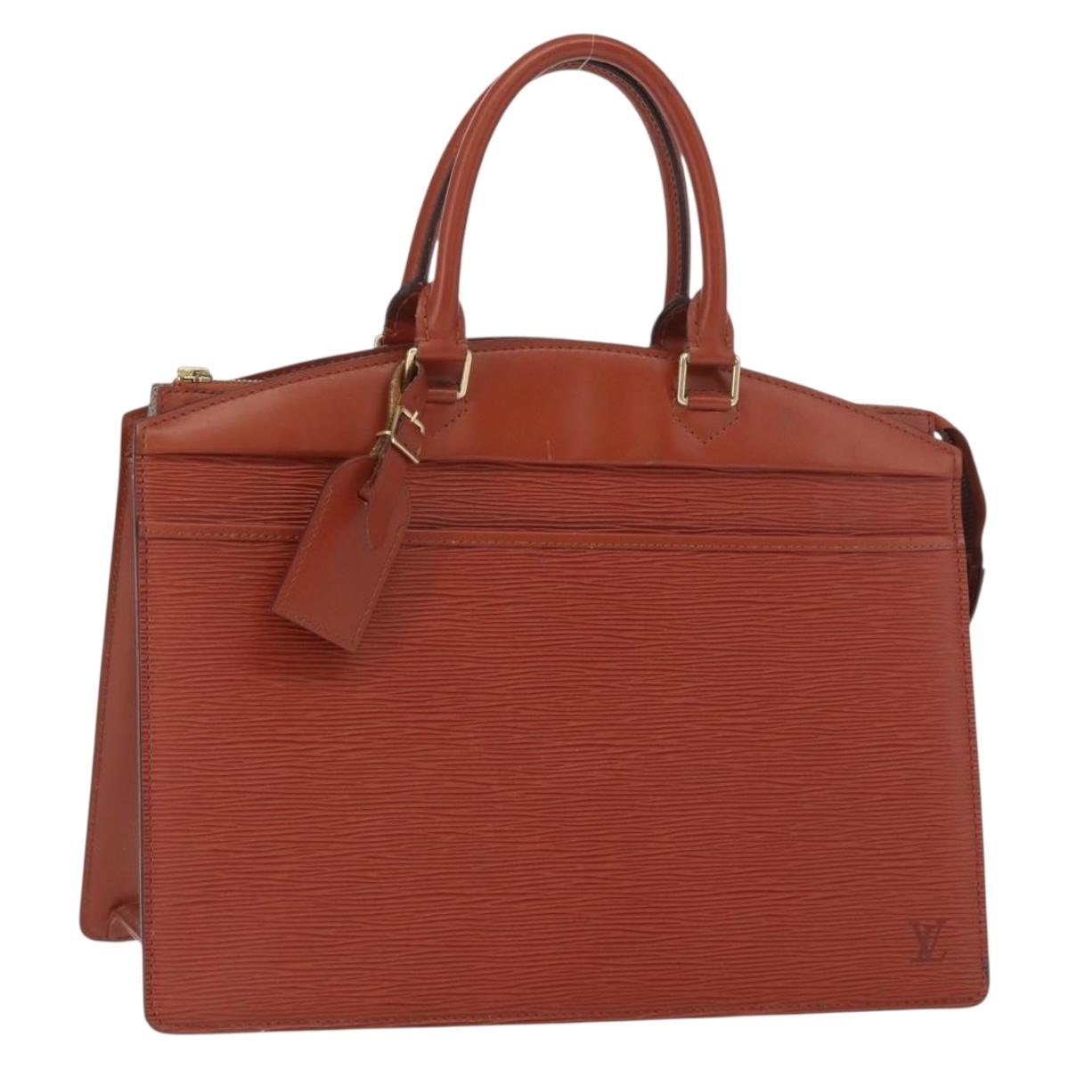 LOUIS VUITTON Epi Riviera Hand Bag Brown M48183 LV Auth SW1950