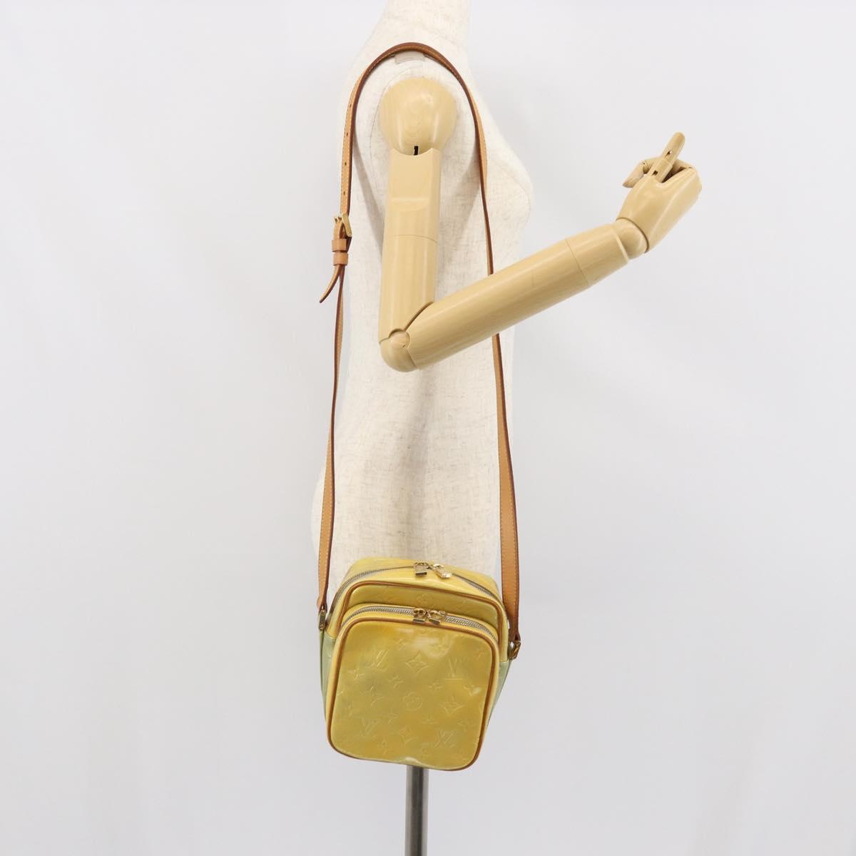 LOUIS VUITTON Monogram Vernis Wooster Shoulder Bag Gris M91036 LV Auth SW1953