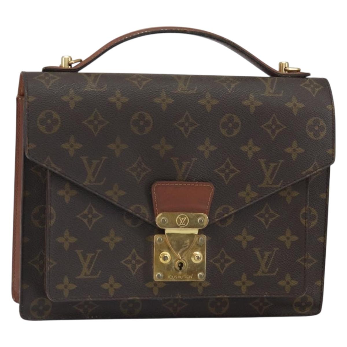 LOUIS VUITTON Monogram Monceau 28 Hand Bag M51185 LV Auth SW1960