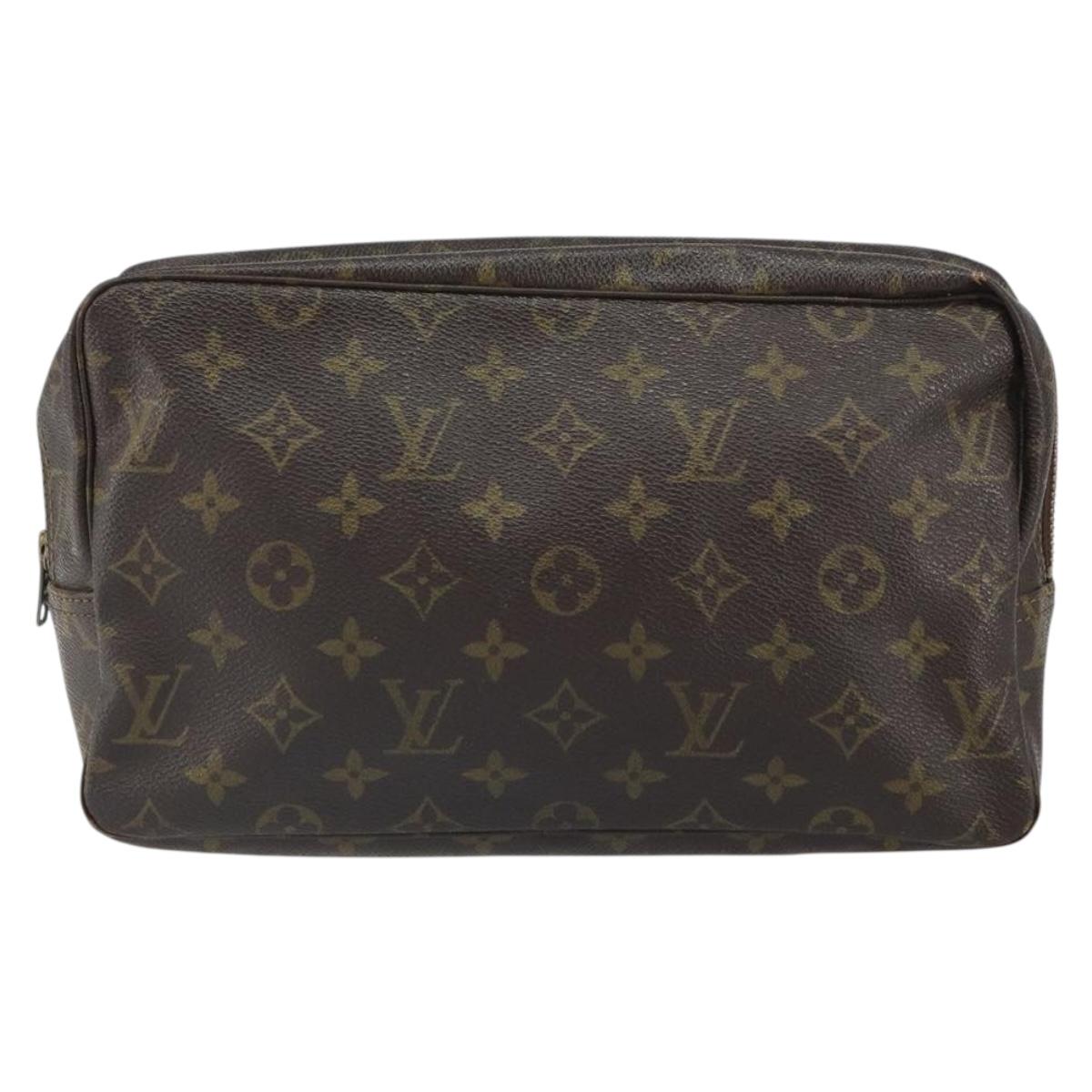 LOUIS VUITTON Monogram Trousse Toilette 28 Clutch Bag Vintage M47522 Auth SW1961