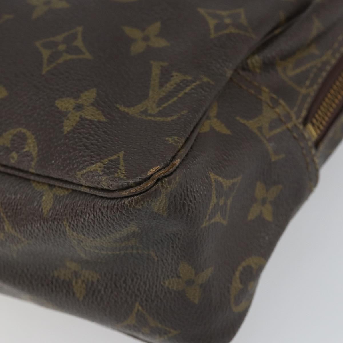 LOUIS VUITTON Monogram Trousse Toilette 28 Clutch Bag Vintage M47522 Auth SW1961