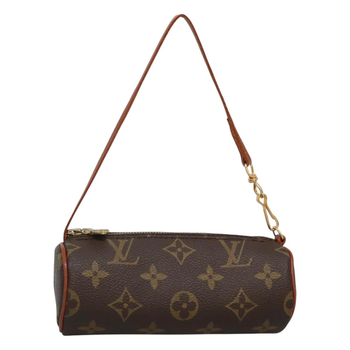 LOUIS VUITTON Monogram Papillon Pouch LV Auth sw197