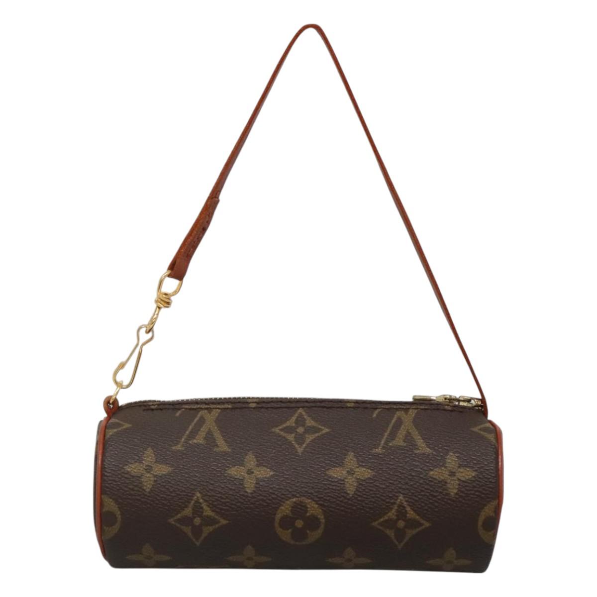 LOUIS VUITTON Monogram Papillon Pouch LV Auth sw197