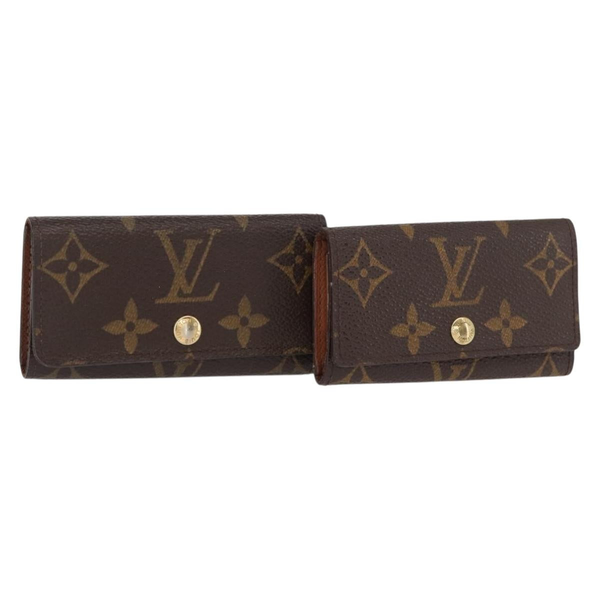 LOUIS VUITTON Monogram Multicles 4 Key Case 2 Set LV Auth SW1981