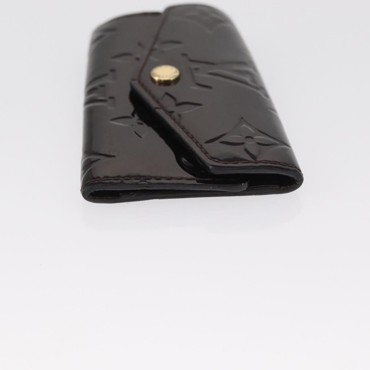 LOUIS VUITTON Multicles 4 Key Case 3 Set Black Amarante Damier Azur Auth SW1982