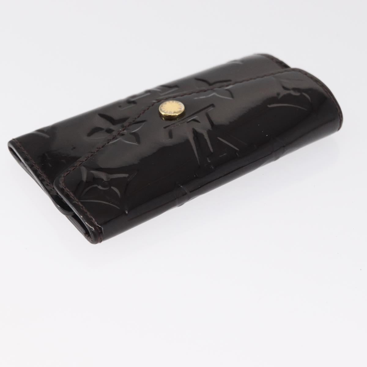 LOUIS VUITTON Multicles 4 Key Case 3 Set Black Amarante Damier Azur Auth SW1982