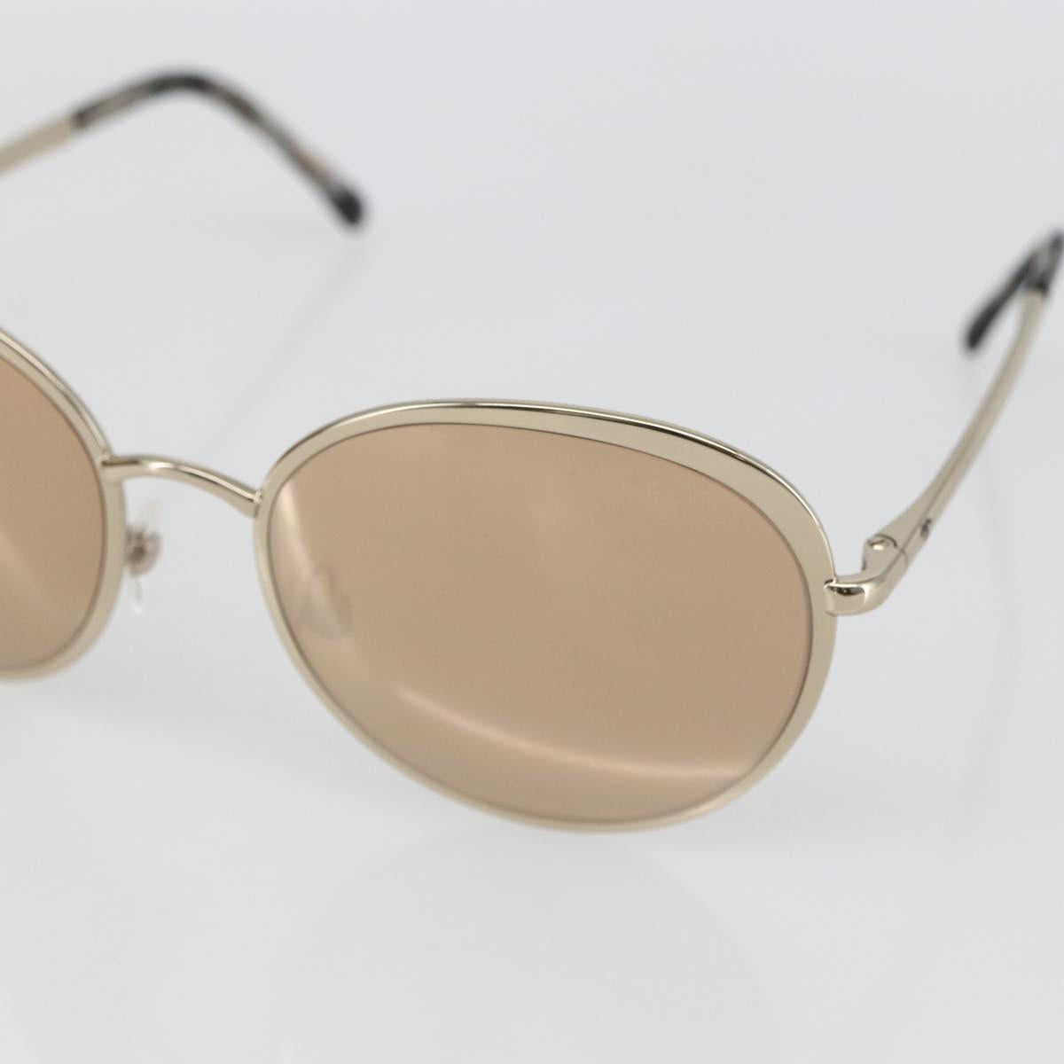CHANEL Sunglasses metal Gold CC Auth SW1983V