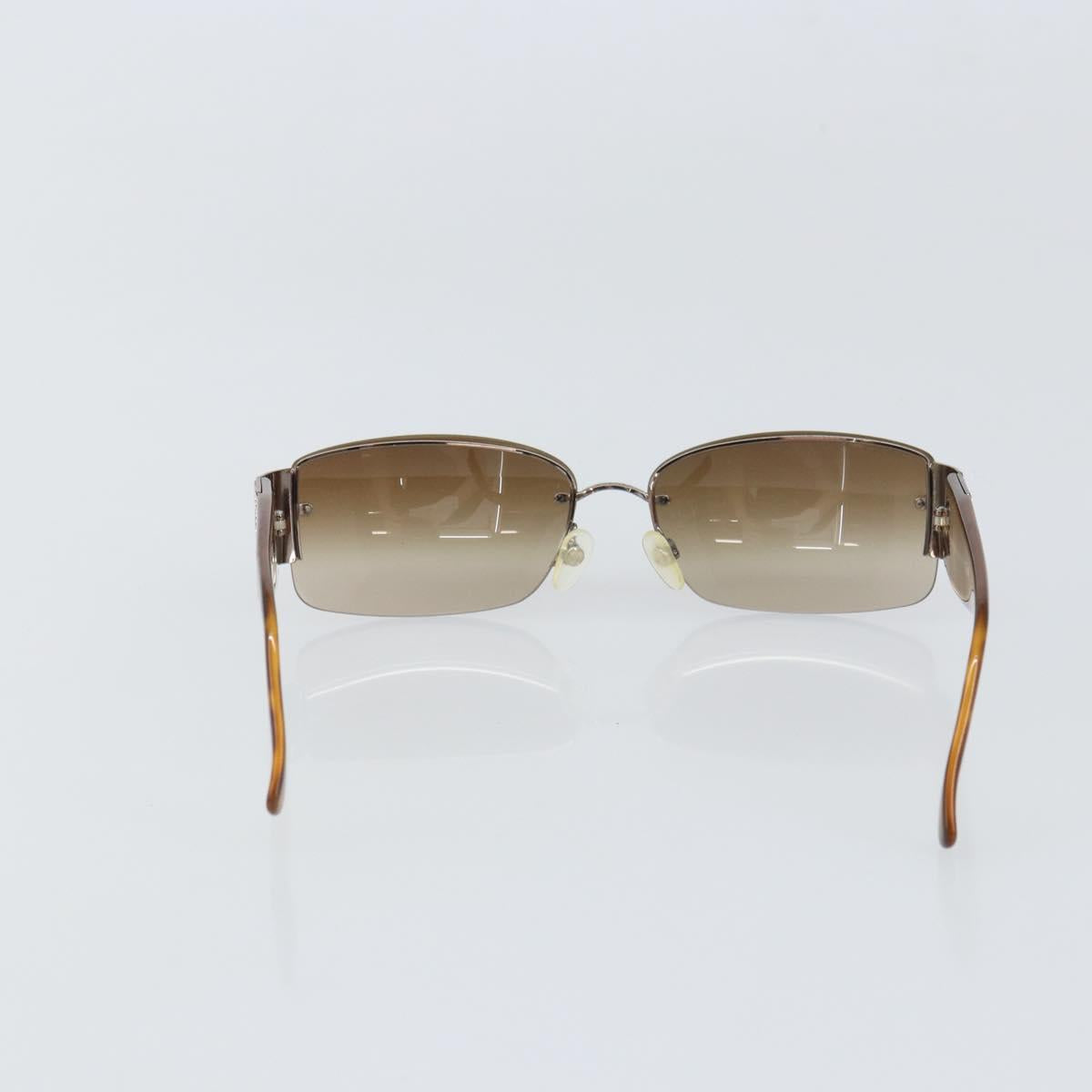 CHANEL Sunglasses plastic Brown CC Auth SW1984