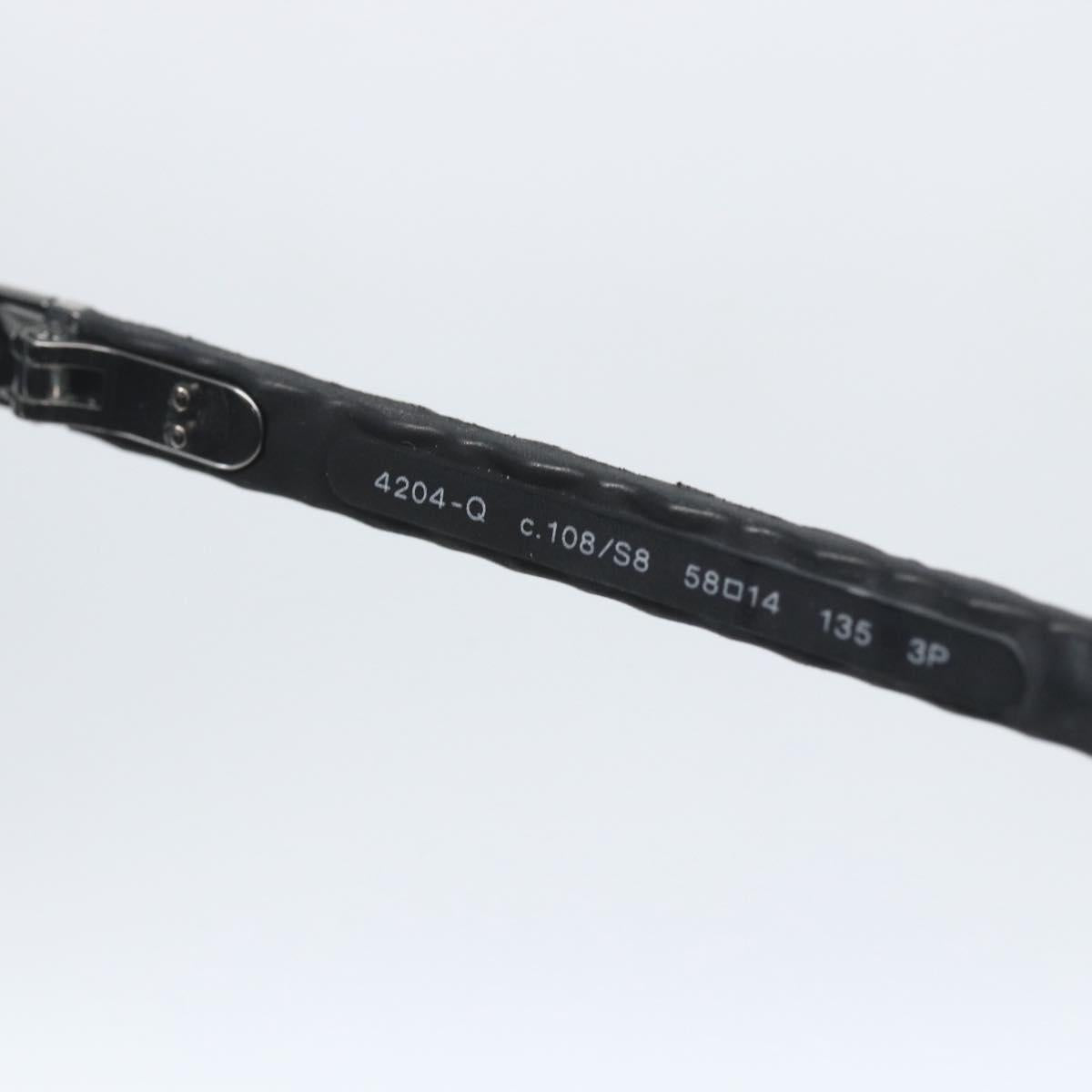 CHANEL Sunglasses Rubber Black CC Auth SW1991