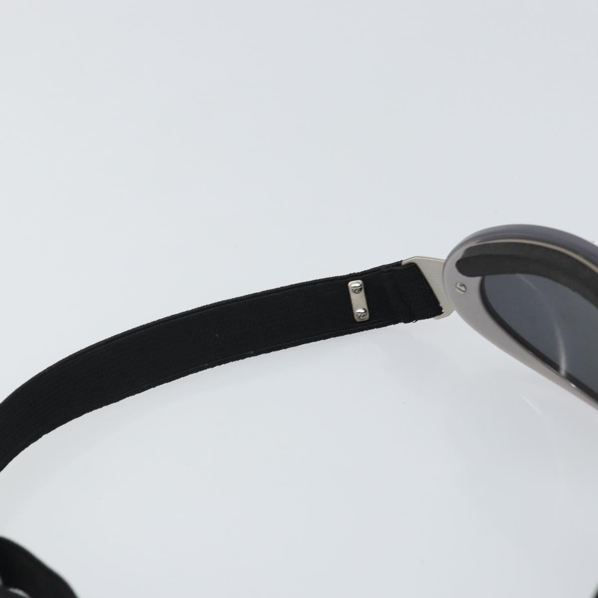 CHANEL Goggles Sunglasses plastic Black CC Auth SW1992