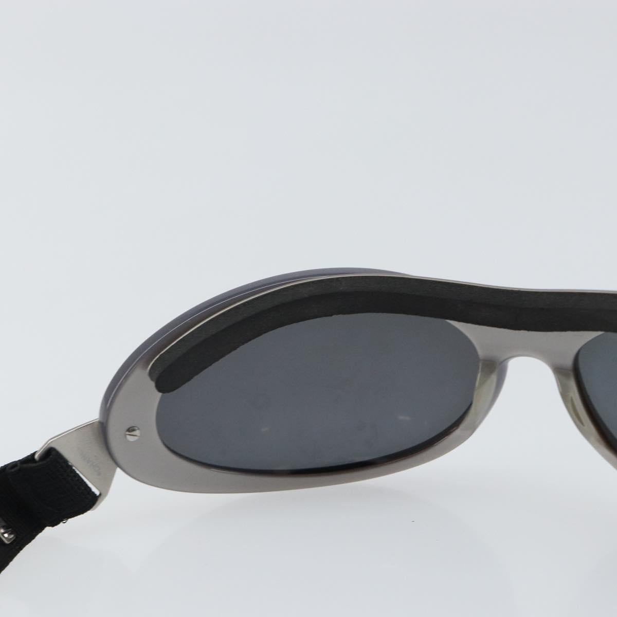 CHANEL Goggles Sunglasses plastic Black CC Auth SW1992