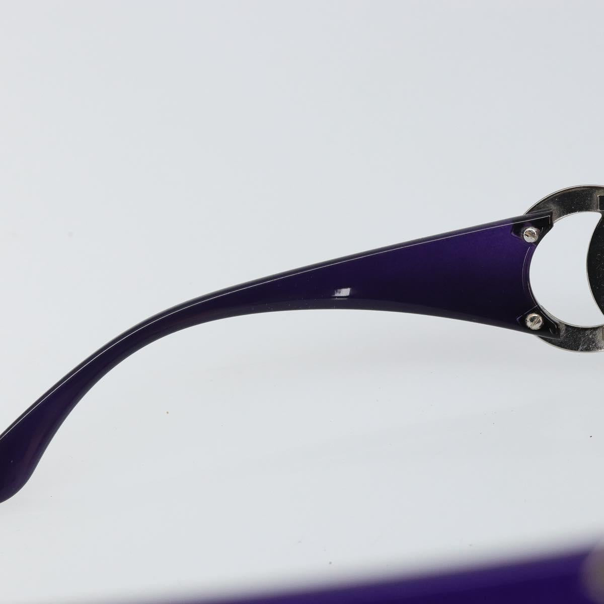 CHANEL Sunglasses plastic Purple CC Auth SW2002