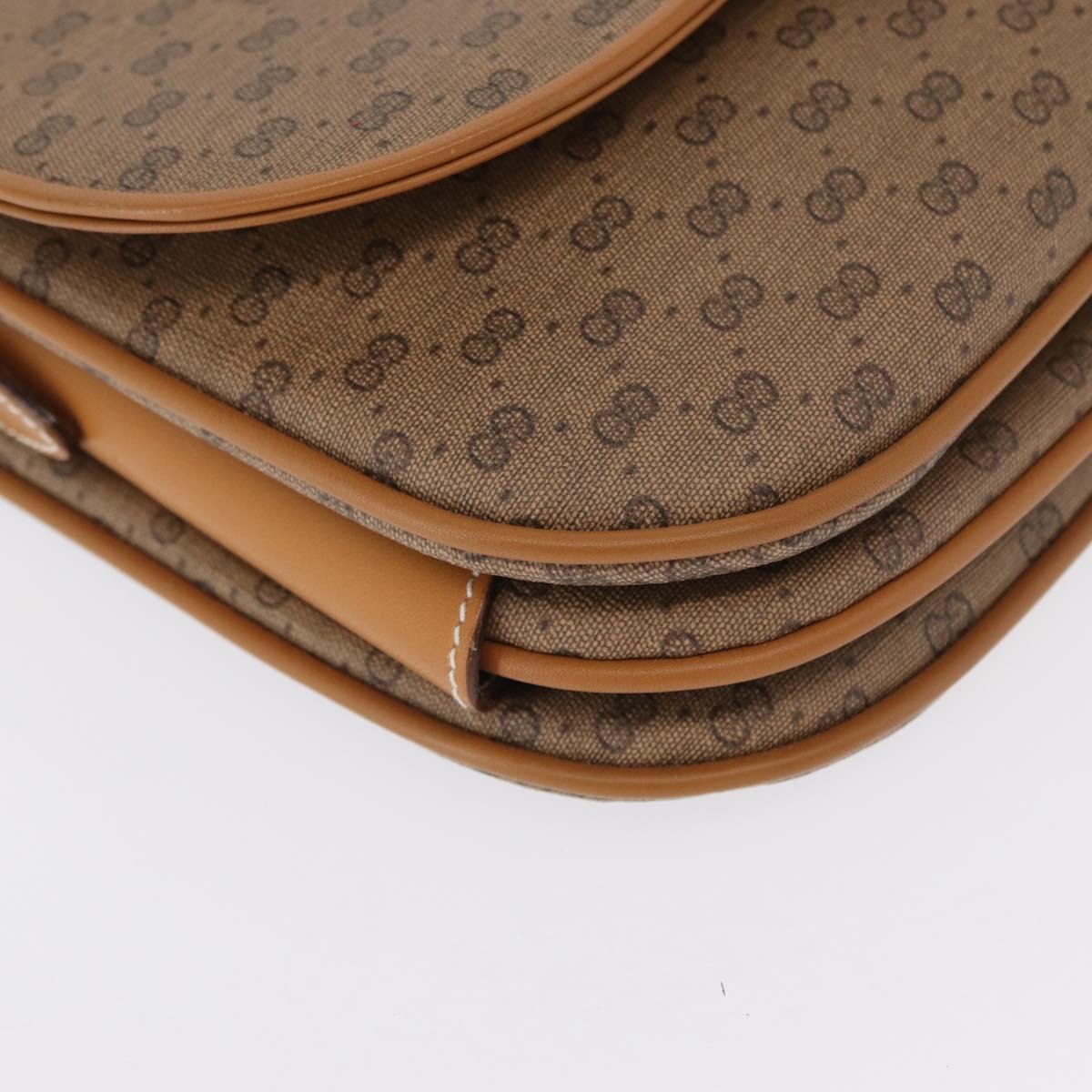 GUCCI Micro GG Supreme Shoulder Bag PVC Beige Gold 001 406 1780 Auth SW2069
