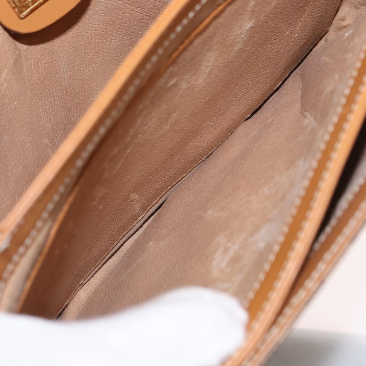 GUCCI Micro GG Supreme Shoulder Bag PVC Beige Gold 001 406 1780 Auth SW2069