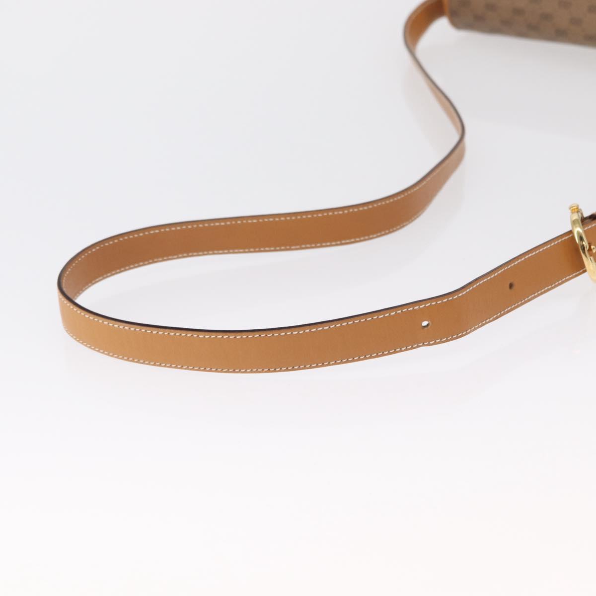 GUCCI Micro GG Supreme Shoulder Bag PVC Beige Gold 001 406 1780 Auth SW2069