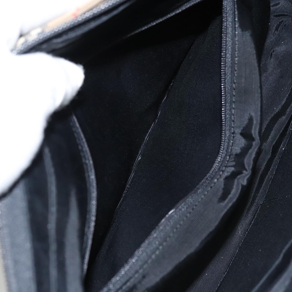 Burberrys Nova Check Hand Bag Canvas Beige Auth sw208