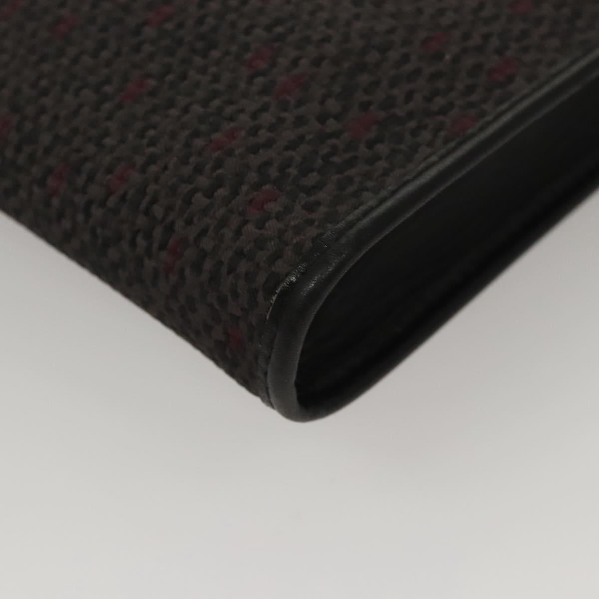 SAINT LAURENT Shoulder Bag Canvas Purple Gold Auth sw211