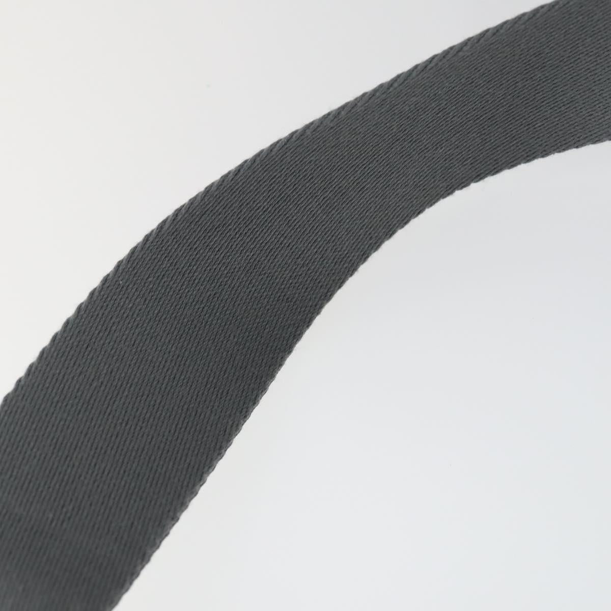 GOYARD Herringbone Capecian MM Bag PVC Leather Gray Silver Auth SW2120SM