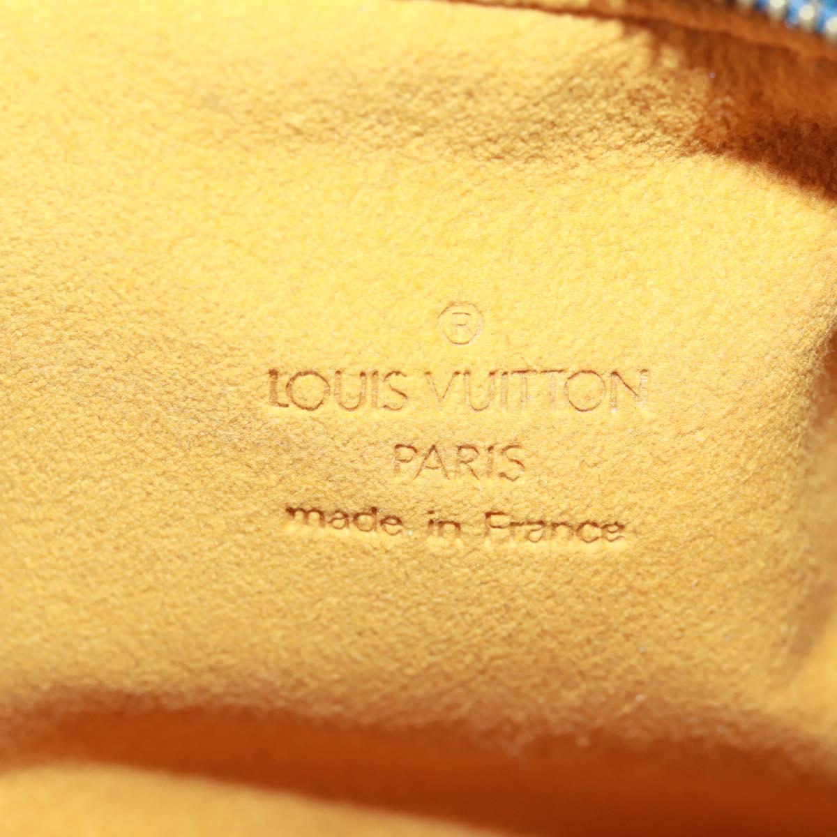 LOUIS VUITTON Monogram Denim Trousse Speedy GM Pouch Blue M95081 Auth SW2123SAV
