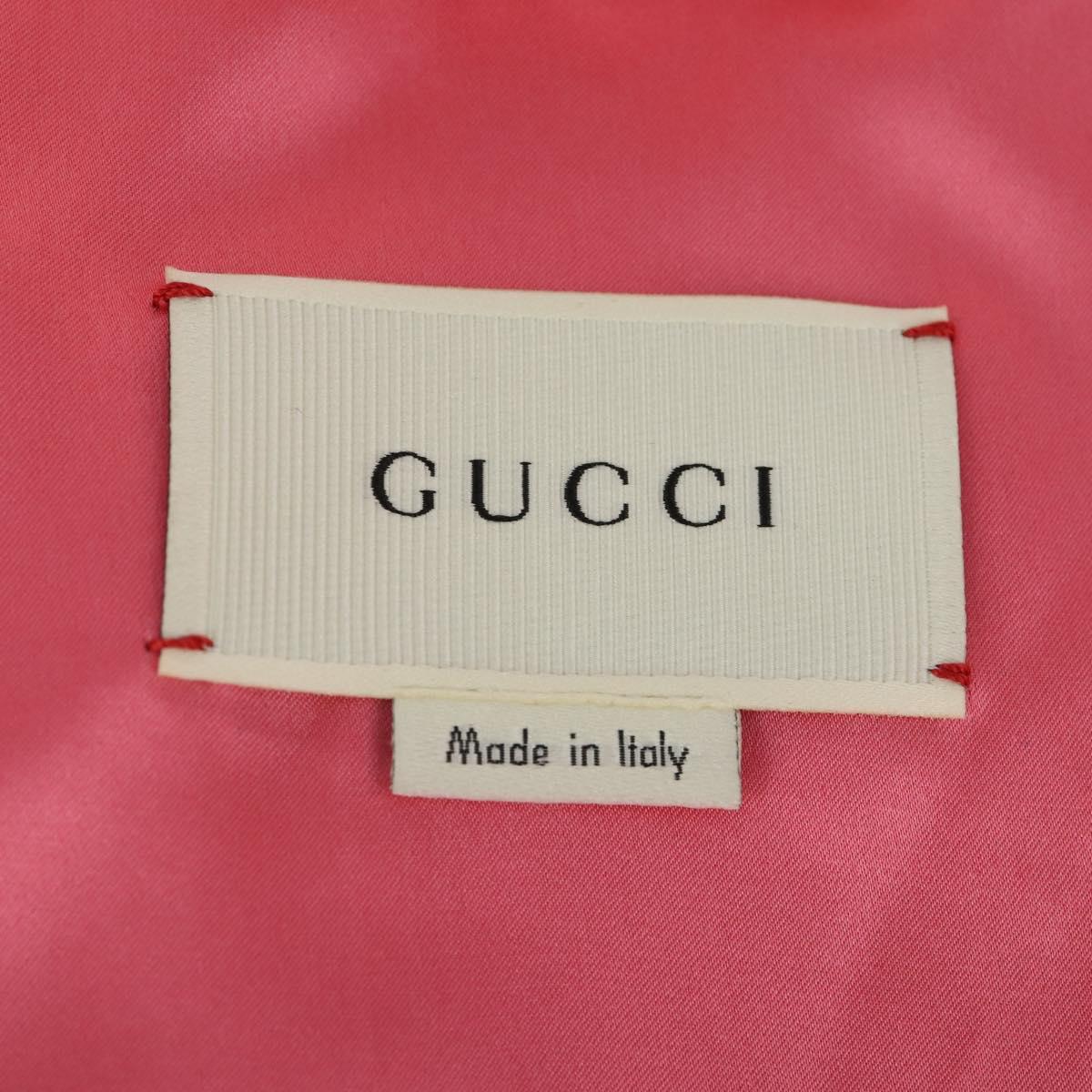 GUCCI Tiger Coat Poncho Jacket Fur Peppermint Auth SW2126SM