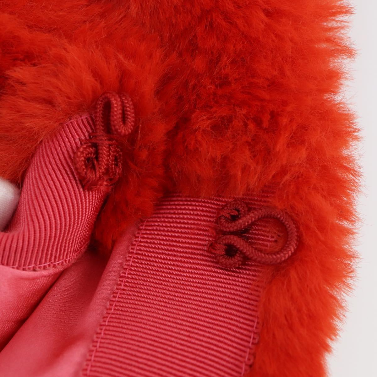 GUCCI Tiger Coat Poncho Jacket Fur Peppermint Auth SW2126SM