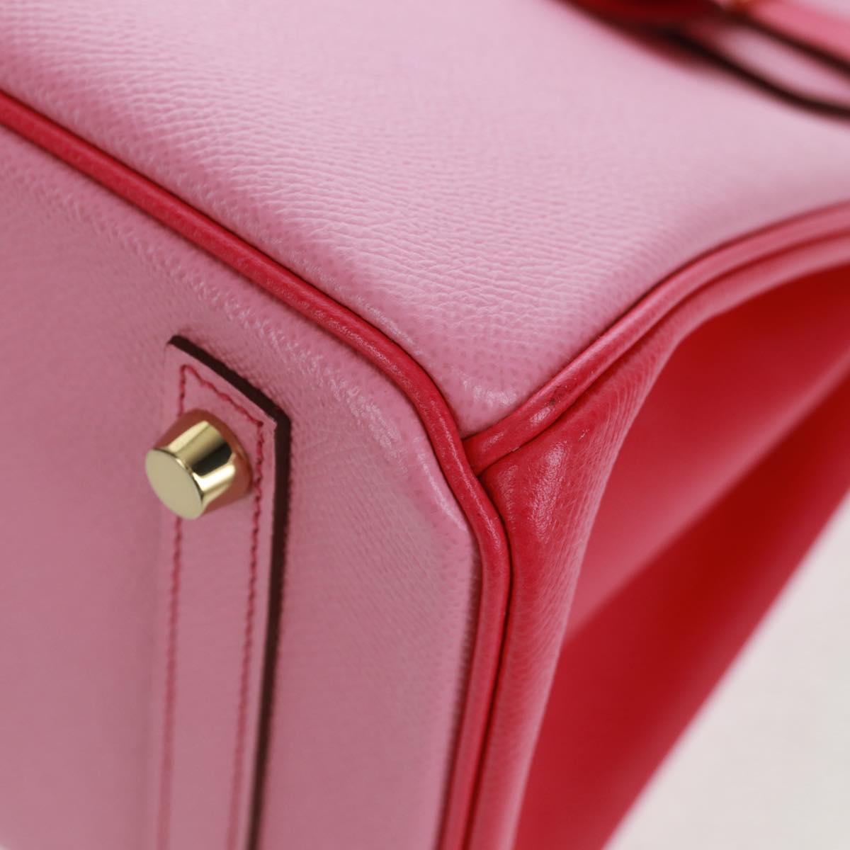 HERMES Birkin 30 Bag Leather SPO Gold Rose Confetti x Rose Tyrian Auth SW2128SM